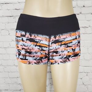 lululemon athletica Black and Orange Athletic Shorts